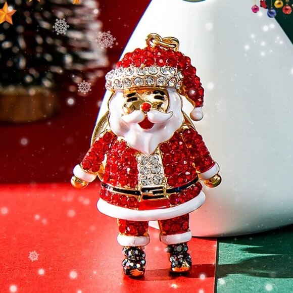 Santa Claus Keychain Santa Claus Charm Santa Claus Bag Charm - Picture 8 of 11